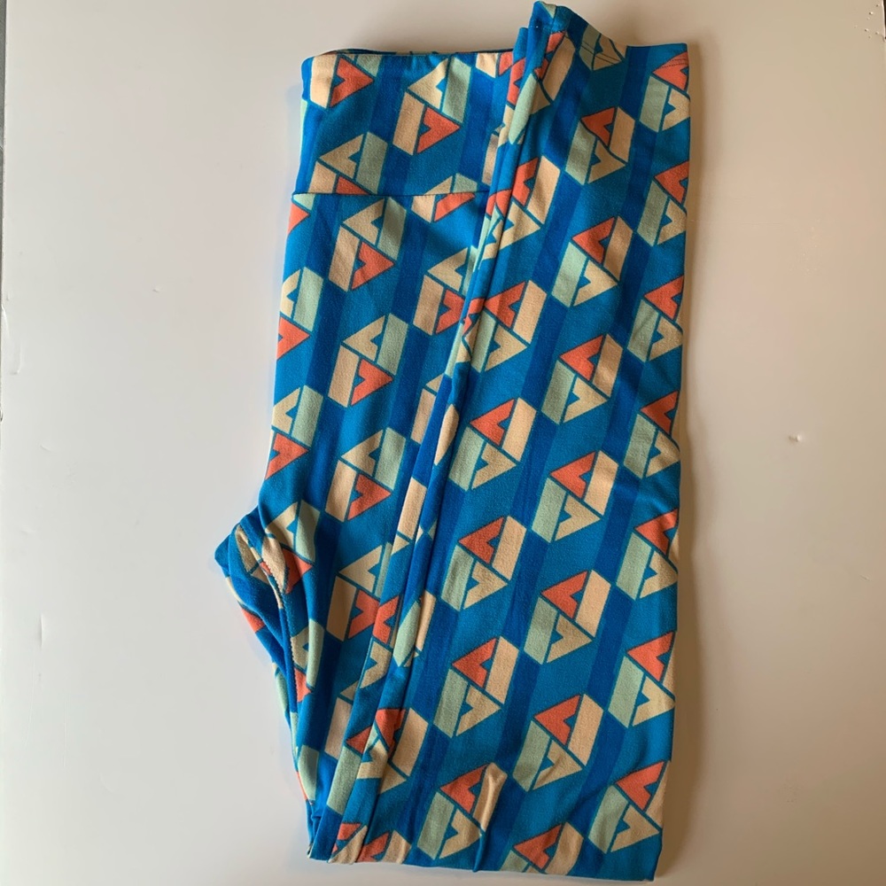 LulaRoe Blue Leggings One Size